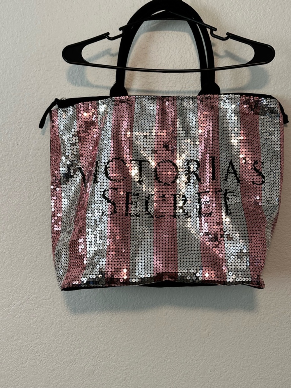 Victoria's Secret Black Tote with Top Handles